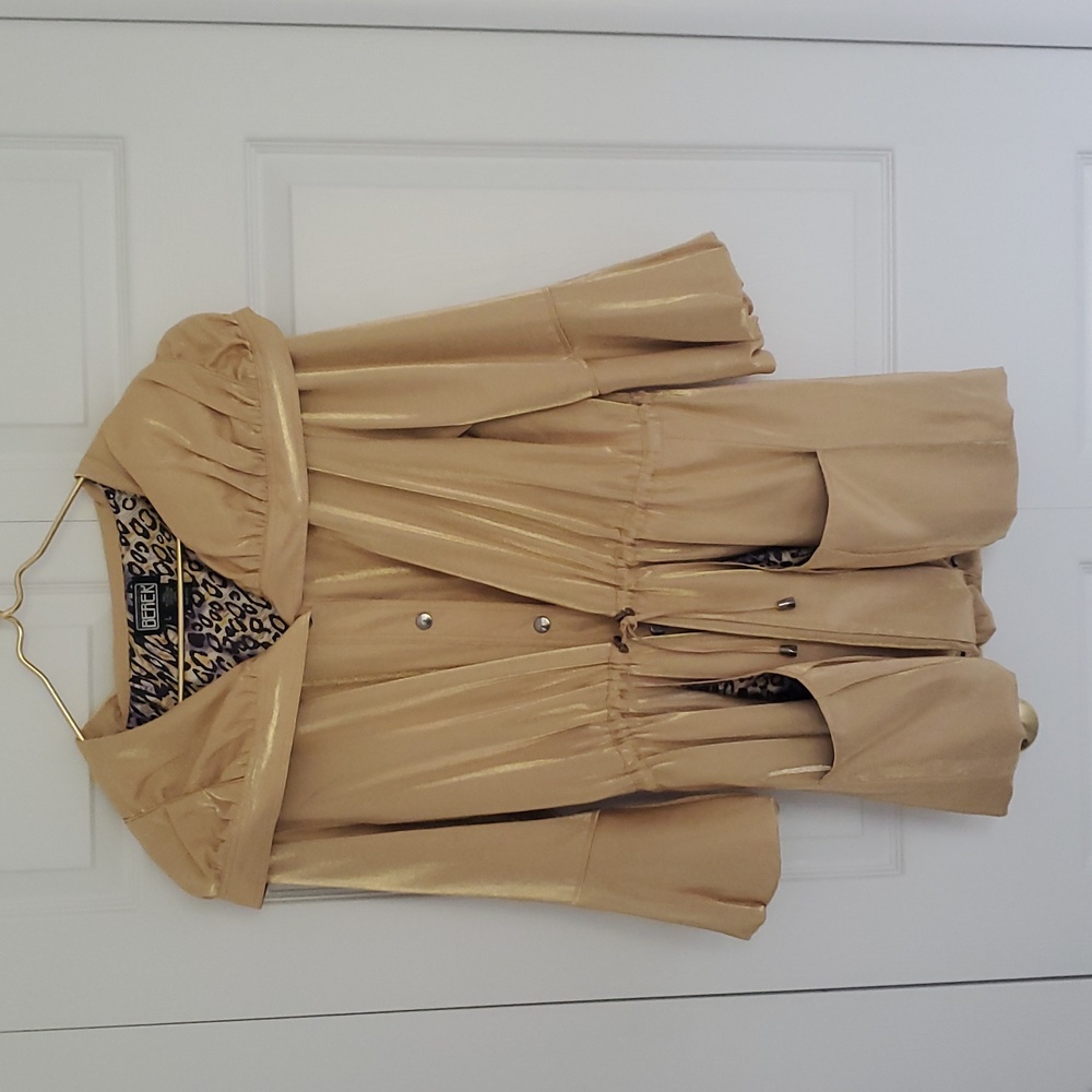 The Collective Works Of Berek, lightweight Gold Coat With Pretty Details.  L